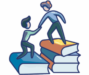 Ludiform&vous Coaching individualisé Une femme qui tire une personne vers le haut grâce à l'instruction